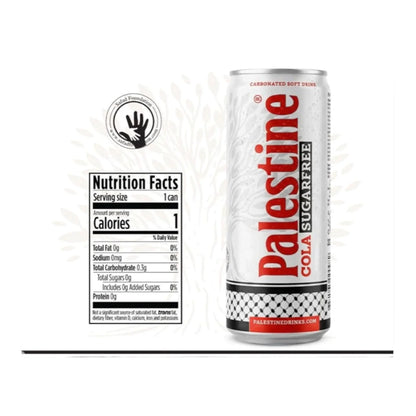Palestine Cola Sugarfree – Boisson gazeuse sans sucre 330ml