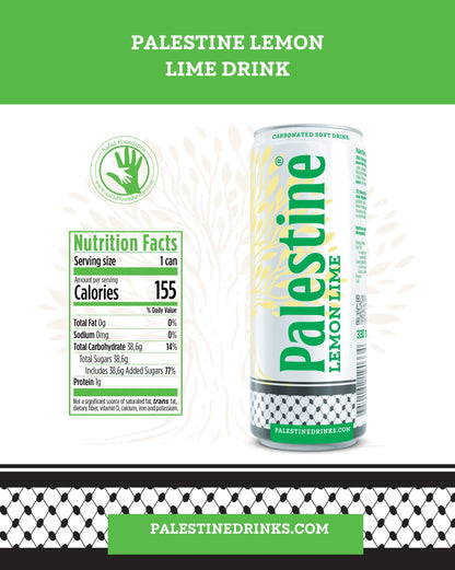 Palestine Lemon Lime Drink – Boisson gazeuse citron-citron vert 330ml