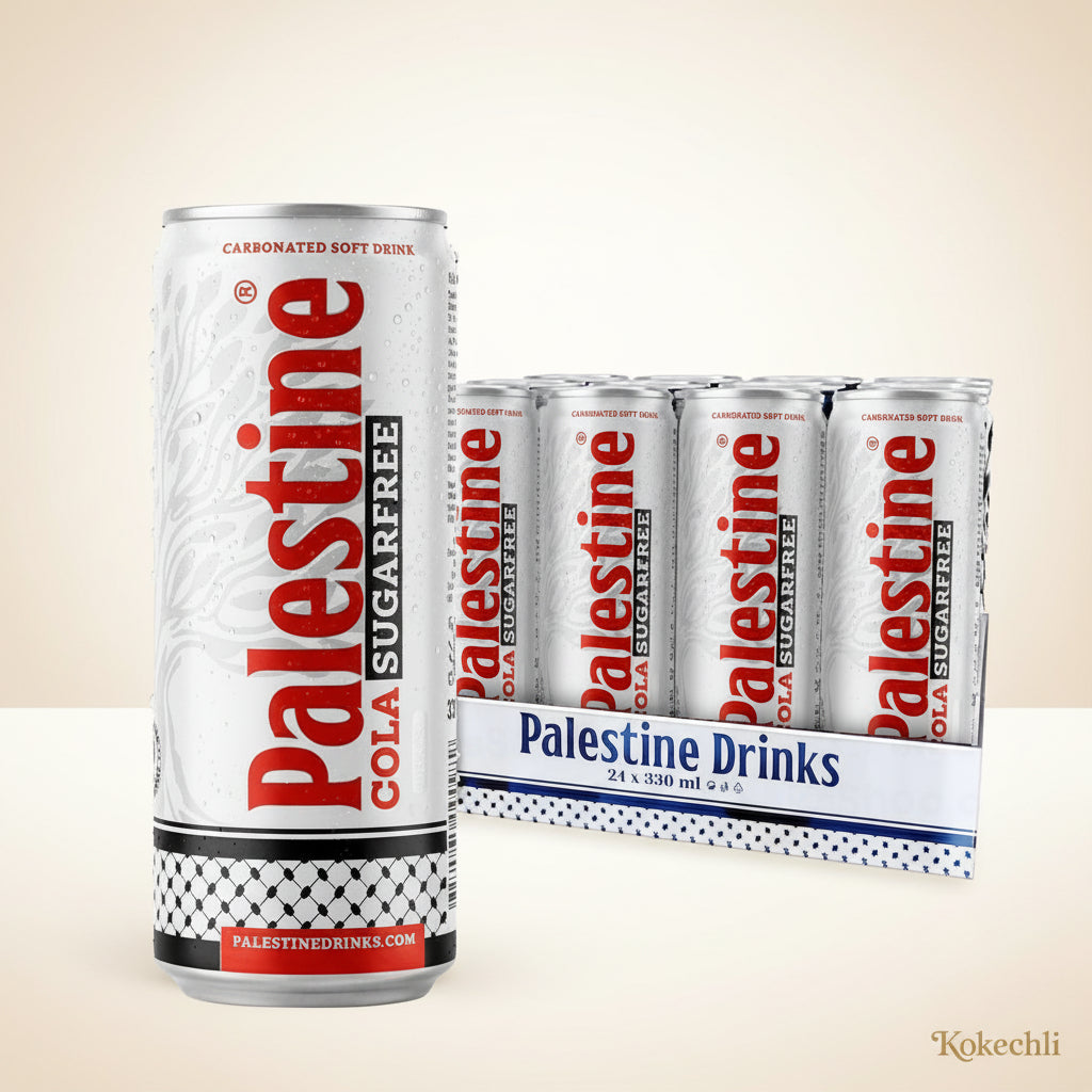 24 x Palestine Cola – Boissons gazeuses au choix (Cola, Energy, Orange, Lemon Lime, Cola Sugarfree)